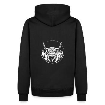 Love My Highlands - Highland Graphic - Sweat à capuche Premium bio Homme - noir - Dos - Nico (187cm)