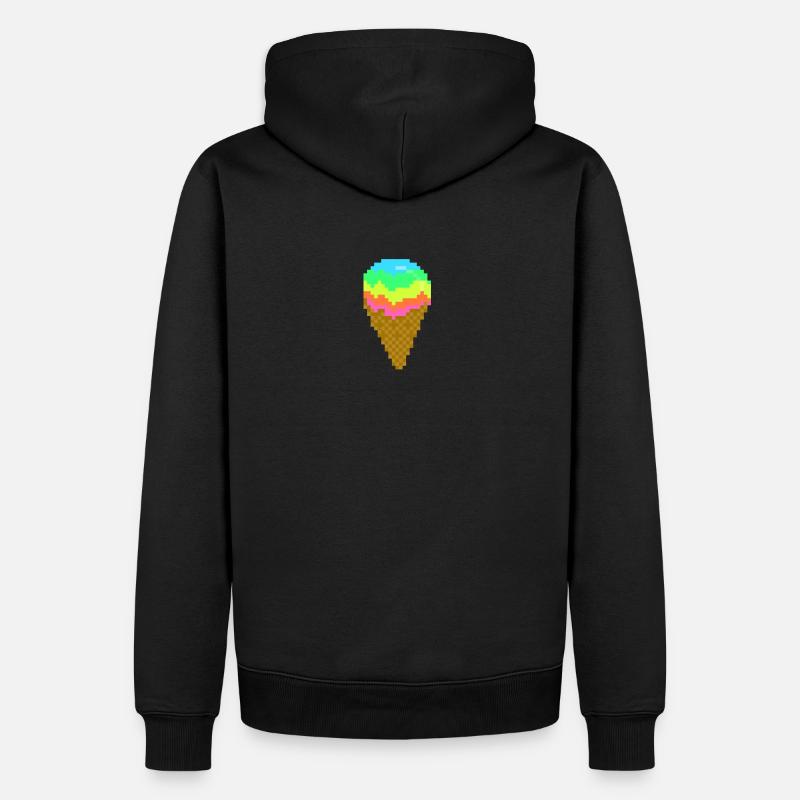 Eis - Männer Premium Bio Hoodie - Schwarz