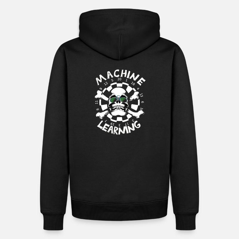 Machine learning - Männer Premium Bio Hoodie - Schwarz
