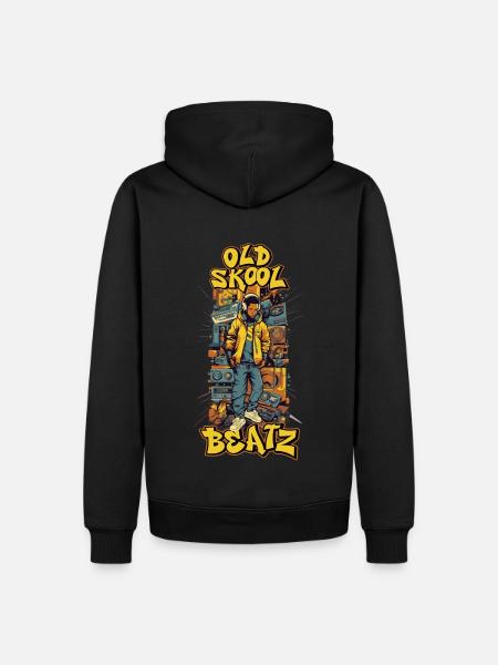90s Hip Hop Scene - Men’s Premium Organic Hoodie - black