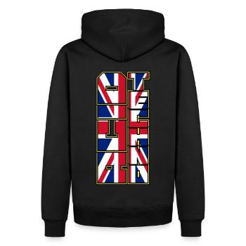 Acid Techno UK Remix | | acidcore Nous aimons l’acide - Sweat à capuche Premium bio Homme - noir - Dos - Nico (187cm)