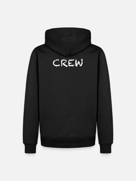 crew - Men’s Premium Organic Hoodie - black