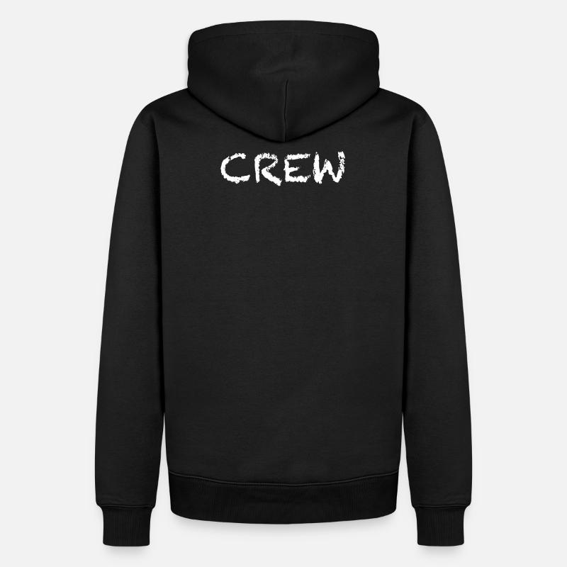 crew - Männer Premium Bio Hoodie - Schwarz