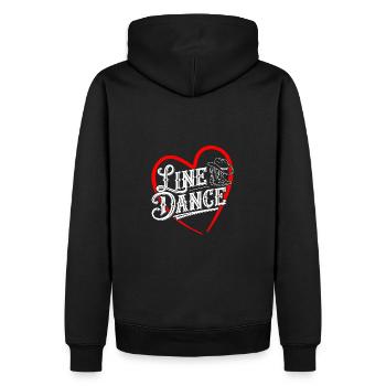 Line Dance was sonst? Line Dancing Training - Männer Premium Bio Hoodie - Schwarz - Hinten - Nico (187cm)