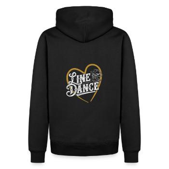 Line Dance was sonst? Line Dancing Training - Männer Premium Bio Hoodie - Schwarz - Hinten - Nico (187cm)