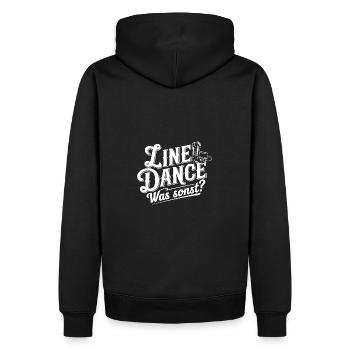 Line Dance was sonst? Line Dancing Training - Männer Premium Bio Hoodie - Schwarz - Hinten - Nico (187cm)