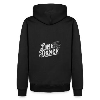 Line Dance was sonst? Line Dancing Training - Männer Premium Bio Hoodie - Schwarz - Hinten - Nico (187cm)