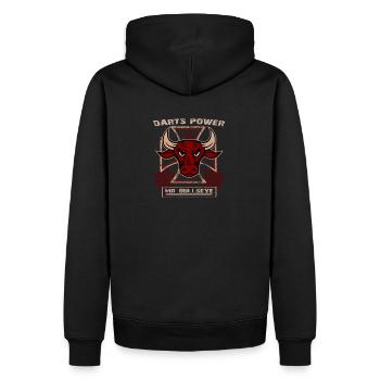 Cross Mr Bullseye - Sweat à capuche Premium bio Homme - noir - Dos - Nico (187cm)