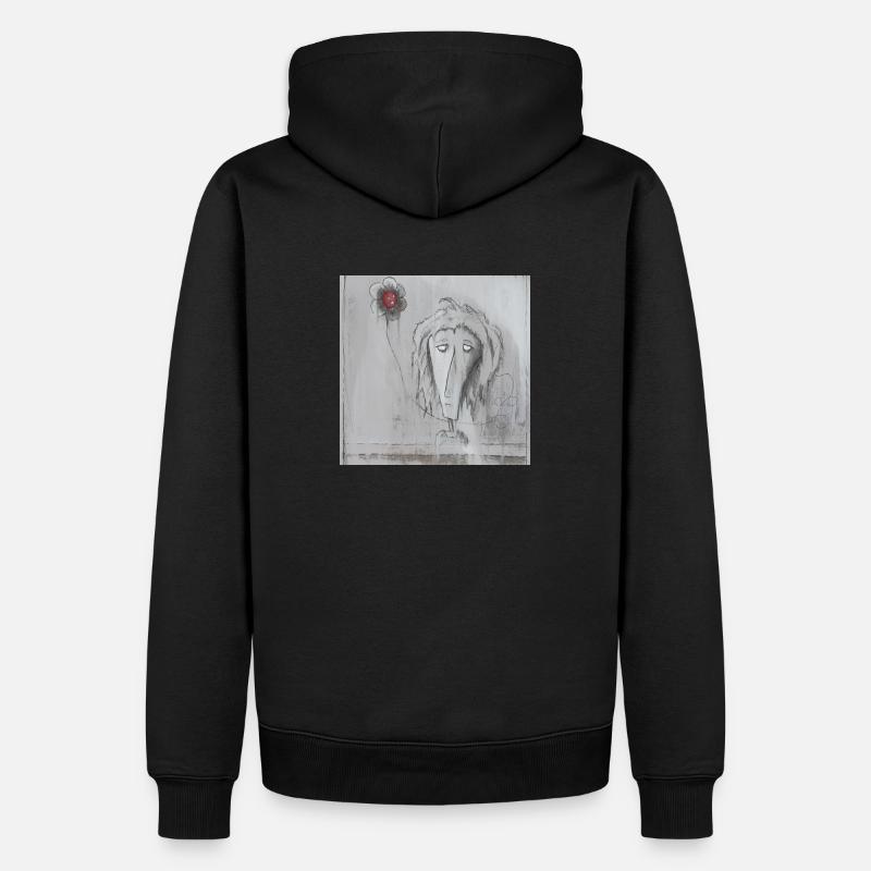 étranglement de fleure - Sweat à capuche Premium bio Homme - noir