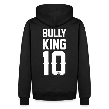 Bully-King - Männer Premium Bio Hoodie - Schwarz - Hinten - Nico (187cm)