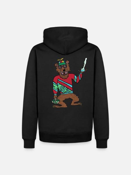 high and fine herbs - Men’s Premium Organic Hoodie - black