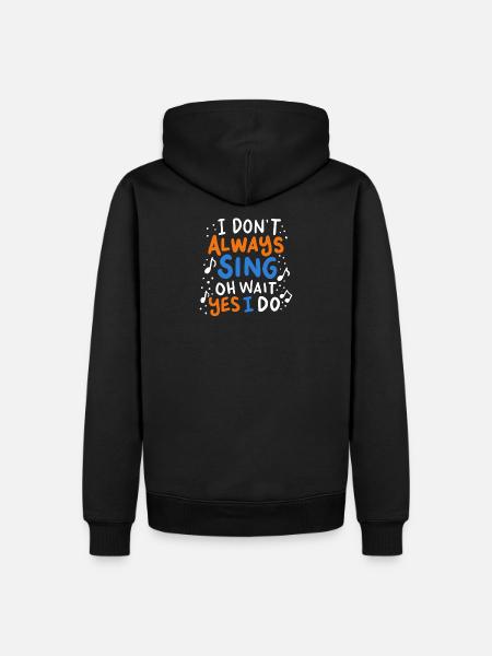 Singer - Men’s Premium Organic Hoodie - black