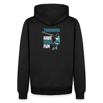Athlétisme - Sweat à capuche Premium bio Homme - noir - Dos - Nico (187cm)