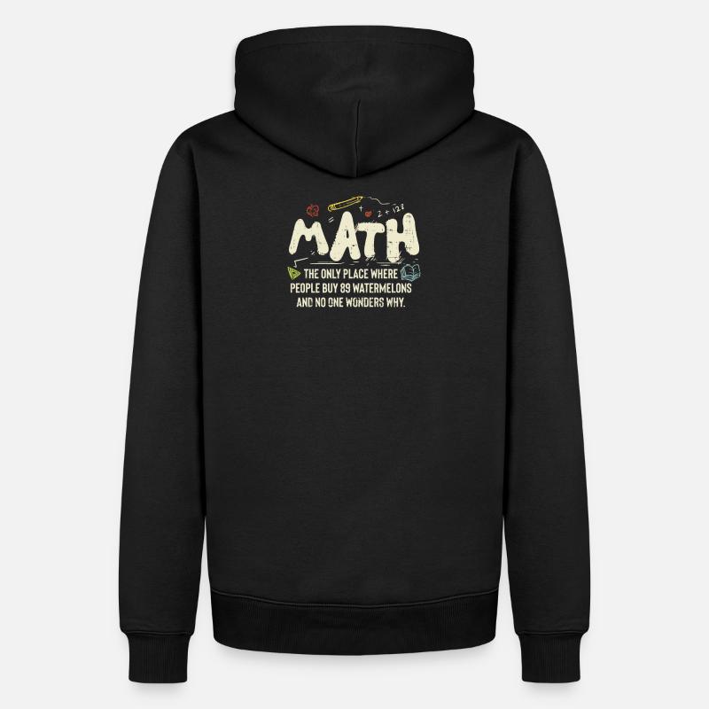 Mathematik - Männer Premium Bio Hoodie - Schwarz