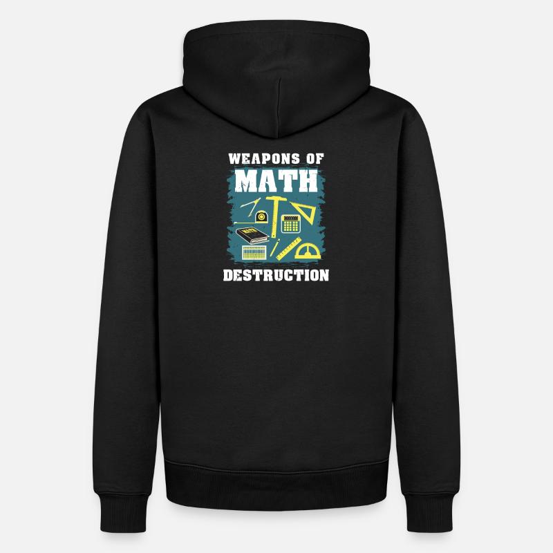 Cadeau math math - Sweat à capuche Premium bio Homme - noir