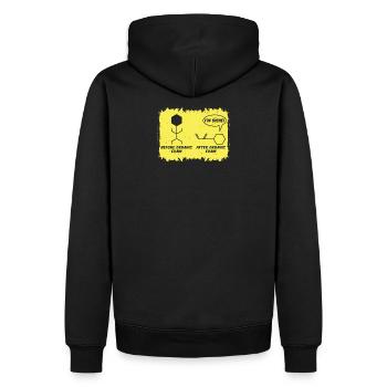 Chimie - Sweat à capuche Premium bio Homme - noir - Dos - Nico (187cm)