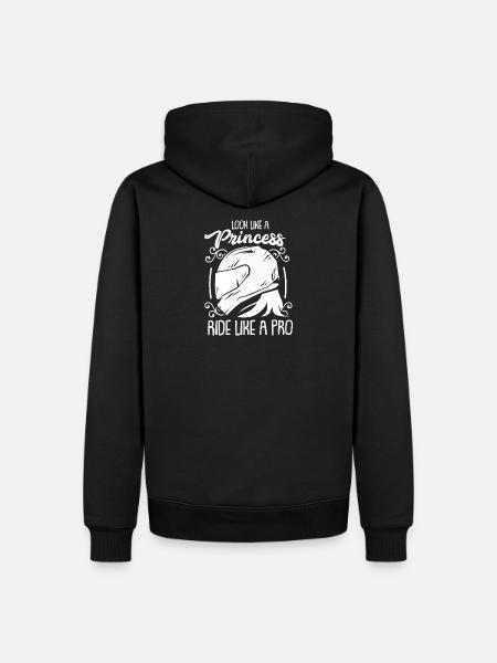Motorrad Motorradfahrerin Geschenk - Männer Premium Bio Hoodie - Schwarz