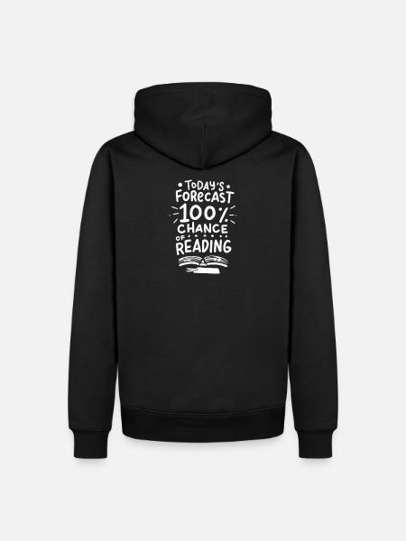 Read books book gift bookshelf - Men’s Premium Organic Hoodie - black