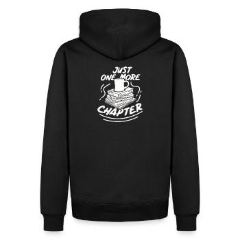 Lire les livres Livre cadeau bibliothèque - Sweat à capuche Premium bio Homme - noir - Dos - Nico (187cm)