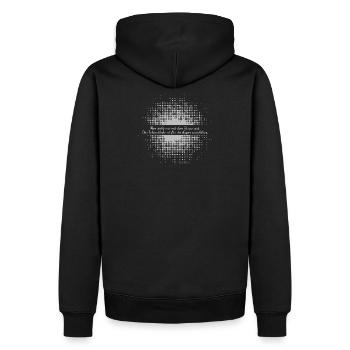 Man sieht nur mit dem Herzen gut Das Wesentliche.. - Männer Premium Bio Hoodie - Schwarz - Hinten - Nico (187cm)