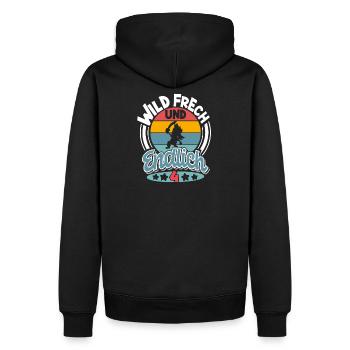 4. Geburtstag Piraten Pirat Kinder - Männer Premium Bio Hoodie - Schwarz - Hinten - Nico (187cm)