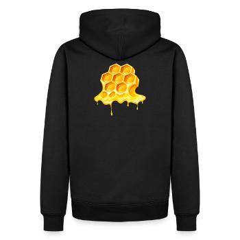 Honig, Imker, Imker - Männer Premium Bio Hoodie - Schwarz - Hinten - Nico (187cm)