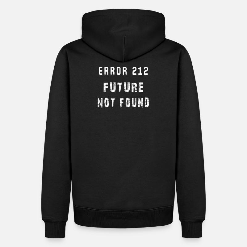 GenZ maroc: Error 212-Future not found - Sweat à capuche Premium bio Homme - noir