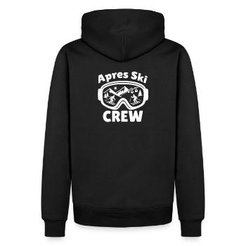Apres Ski Crew Skibrille Party Style - Männer Premium Bio Hoodie - Schwarz - Hinten - Nico (187cm)