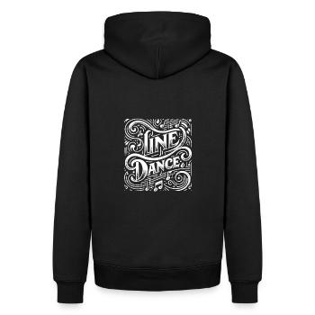La danse en ligne mon hobby - mon truc - Sweat à capuche Premium bio Homme - noir - Dos - Nico (187cm)