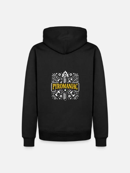 Pyrotechnik Silvester Feuerwerk Neujahr - Männer Premium Bio Hoodie - Schwarz