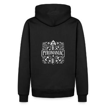 Pyrotechnie Feu d’artifice Feu d’artifice Nouvel An - Sweat à capuche Premium bio Homme - noir - Dos - Nico (187cm)