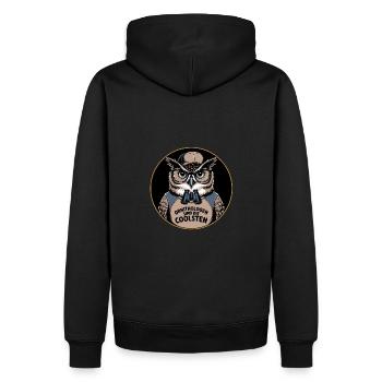 Ornithologists are the coolest funny owl - Men’s Premium Organic Hoodie - black - Back - Nico (187cm)
