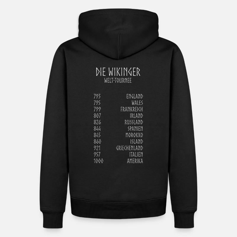 dates de tournée Viking - Sweat à capuche Premium bio Homme - noir