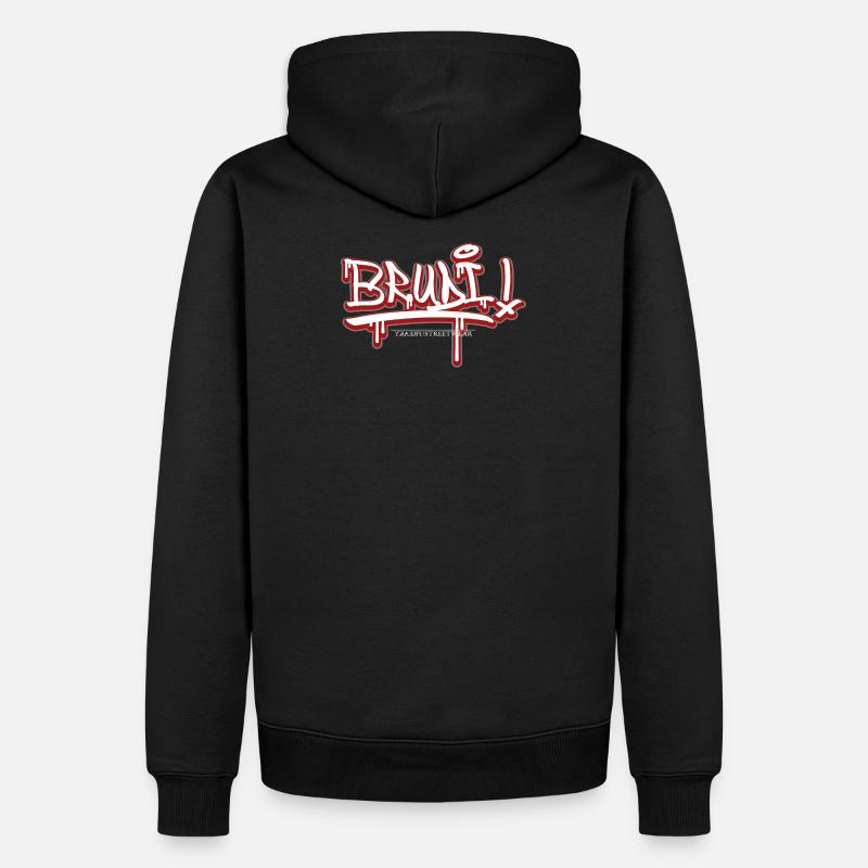 Brudi - Männer Premium Bio Hoodie - Schwarz