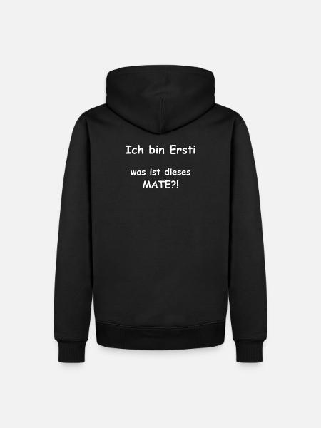 Erstisperuch "was Mate" Student Geschenk Studenten - Männer Premium Bio Hoodie - Schwarz
