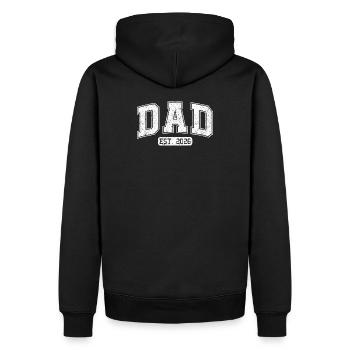 Dad 2026 Dad est 2026 - Männer Premium Bio Hoodie - Schwarz - Hinten - Nico (187cm)