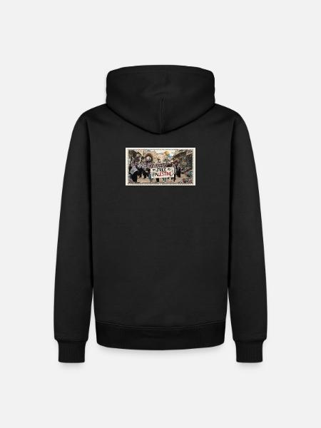 Palästinensische Solidaritätskundgebung - Männer Premium Bio Hoodie - Schwarz