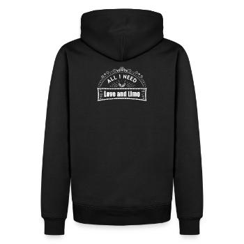 Love and Limonade.  - Männer Premium Bio Hoodie - Schwarz - Hinten - Nico (187cm)
