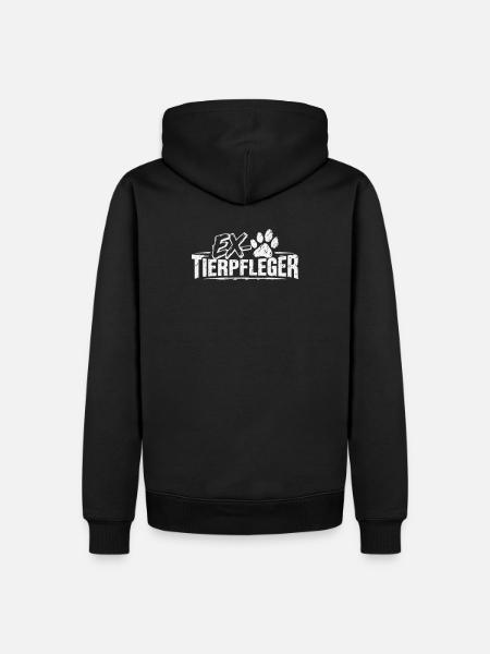 Ex-Tierpfleger. Nicht mehr Teil davon. - Männer Premium Bio Hoodie - Schwarz