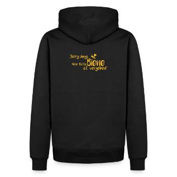 Junggesellenabschied flotte Biene - Männer Premium Bio Hoodie - Schwarz - Hinten - Nico (187cm)