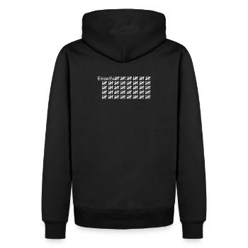 Cas individuel blanc - Sweat à capuche Premium bio Homme - noir - Dos - Nico (187cm)