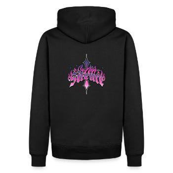 Silence Gothic - Men’s Premium Organic Hoodie - black - Back - Nico (187cm)