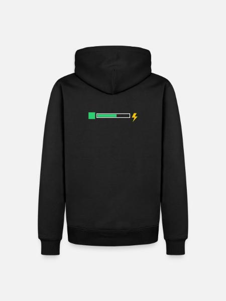 energy - Men’s Premium Organic Hoodie - black