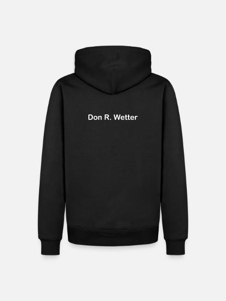Don R. Wetter - Männer Premium Bio Hoodie - Schwarz