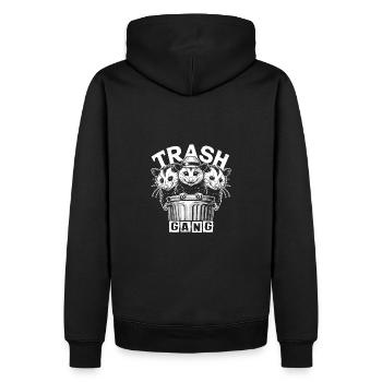 3 gang de déchets cool Possums dans la poubelle - Sweat à capuche Premium bio Homme - noir - Dos - Nico (187cm)