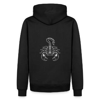 Illustration du grand scorpion Scorpion - Sweat à capuche Premium bio Homme - noir - Dos - Nico (187cm)