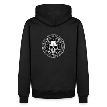 Demon Skull Wicca Magic - Bone Magic - Men’s Premium Organic Hoodie - black - Back - Nico (187cm)