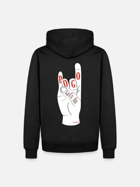 Let's Go Pogo - Men’s Premium Organic Hoodie - black