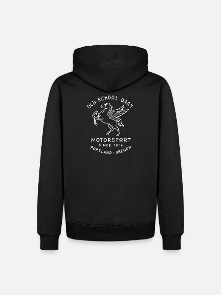 Pferd Motorsport - Männer Premium Bio Hoodie - Schwarz
