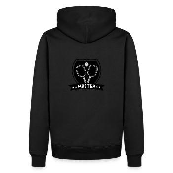 Pickleball Master Badge Cadeau amusant - Sweat à capuche Premium bio Homme - noir - Dos - Nico (187cm)